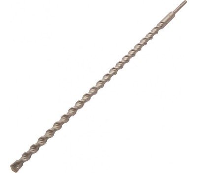 Бур DENZEL Бур по бетону, двойная спираль, три пылеотводящие кромки, 20 x 600 мм 705050
