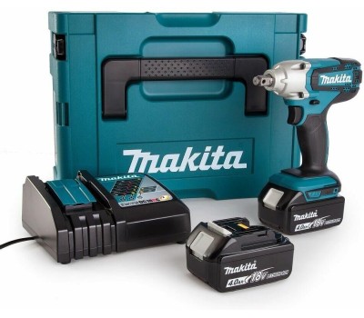 MAKITA Ударный гайковерт DTW190RME, 4Ач, с двумя аккумуляторами