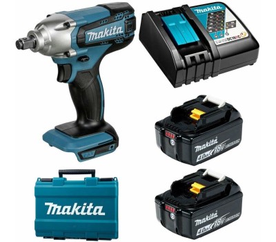 MAKITA Ударный гайковерт DTW190RME, 4Ач, с двумя аккумуляторами