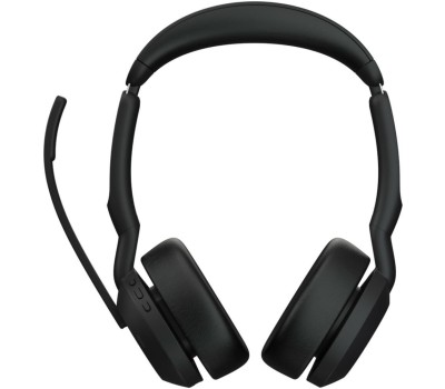 JABRA Гарнитура Evolve2 55 Link380a MS, для компьютера, накладные, Bluetooth, черный [25599-999-999]