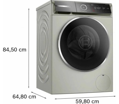 Стиральная машина BOSCH Стиральная машина Serie 8 WGB2560XME, с фронтальной загрузкой, 10кг, 1600об/мин, инверторная, с английской панелью управления