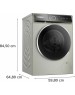 Стиральная машина BOSCH Стиральная машина Serie 8 WGB2560XME, с фронтальной загрузкой, 10кг, 1600об/мин, инверторная, с английской панелью управления