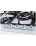 Варочная поверхность газовая MBS Газовая варочная панель PG-801WH, 5 конфорок, закаленное стекло, белый