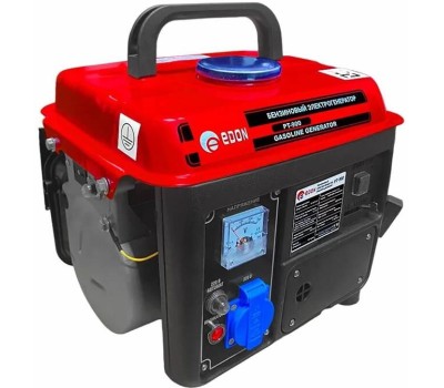 Генератор Edon PT-900 Генератор бензиновый (63см3, 0.65 кВт/0.9 кВт, ручной стартер)
