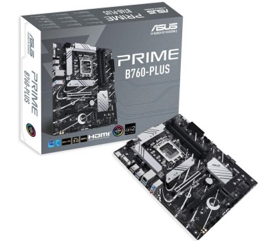 Материнская плата ASUS Материнская плата PRIME B760-PLUS LGA1700 ATX 4xDDR5 2xPCIEx16 2xPCIEx1 3xM.2 USB-C DP HDMI VGA 2.5GLAN