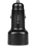 TTEC Автомобильное зарядное устройство SmartCharger Duo PD 48W Car Fast Charger USB-C+USB-A с кабелем USB-C-USB-C 3A. Цвет: черный