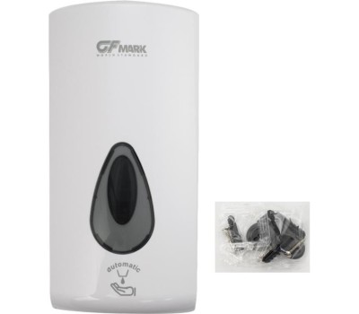 GFmark - Дозатор СЕНСОРНЫЙ, ПЕНА, пластик АБС, БЕЛЫЙ, большой, с глазком - капля, 1000 мл, 6394