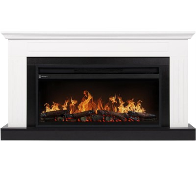 Камин электрический ELECTROLUX Каминокомплект: Очаг EFP/P-3620LS, портал Retto 36 белый, р/в