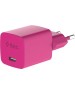 TTEC Сетевое зарядное устройство SmartCharger GAN 45W AVS PD Travel Fast Charger с кабелем USB-C - USB-C 3A. Длина кабеля: 120см. Цвет: неоновый розовый
