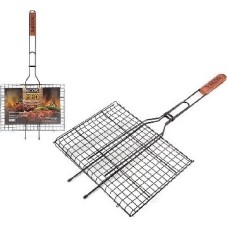 Решетка для барбекю ECOS Решетка для барбекю RD-172D (р-р 35x25x2см, общая длина 70 см, сталь с а/пригарным покр.) 999635