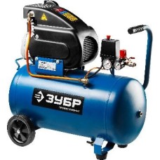 Компрессор ЗУБР ЗКПМ-240-50-1.5 240 л/мин, 50 л рессивер, 1500 Вт, воздушный