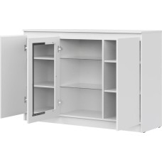 Комод НК-МЕБЕЛЬ STERN комод Т-14(витрина) Белый 72678286 (2 кор.)