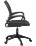 Кресло компьютерное БЮРОКРАТ Кресло CH 696, на колесиках, сетка/ткань, черный [ch 696 black]