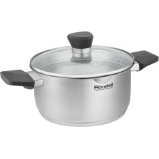 Кастрюля RONDELL Strike Grey Ultra RDS-1948 2.8л. d=20см (с крышкой) стальной