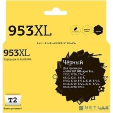 Картридж T2 L0S70AE Картридж №953XL для HP OfficeJet Pro 7720/7730/7740/8210/8710/8720/8730/8740, чёрный