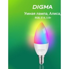 DIGMA Умная лампа F1 E14 RGB 5Вт 470lm Wi-Fi [dlf1e14]