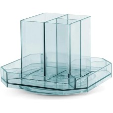DELI Органайзер настольный 8942BLUE, 140x140x98, пластик, синий