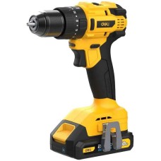 Дрель-шуруповерт DELI Дрель-шуруповерт аккумуляторная ударная DC150 (2 АКБ*2Ач+ЗУ, 20В, 50Нм, сумка)