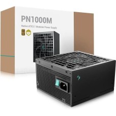 Блок питания DEEPCOOL Блок питания GAMERSTORM PN1000M (ATX 3.1, 1000W, Full Cable Management, PWM 135mm fan, Active PFC, 80+ GOLD, Active PFC + Full Bridge SRC LLC + DC/DC ,Gen5 PCIe) RET