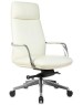 Кресло компьютерное БЮРОКРАТ Кресло руководителя _Vega, кожа, до 150кг, белый