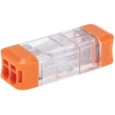 REXANT Экспресс-клемма СМК 2273-202R проходная разъемная 2 полюса 0,5-2,5мм² (блистер 5 шт/уп)