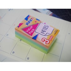 STICK`N Блок самоклеящийся бумажный 27089 76x51мм 300лист. 70г/м2 пастель ассорти