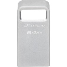 KINGSTON Флеш Диск 64Gb DataTraveler Micro DTMC3G2/64GB USB3.0 серебристый