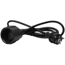 LANMASTER Шнур питания LAN-PPS/SH-10.0-BK вилка Shuko-Shuko розетка проводник.:3x1.5мм2 10м 220В 16А черный