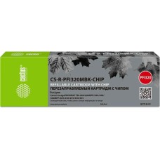 CACTUS Картридж перезаправляемый струйный CS-R-PFI320MBK-CHIP PFI-320 черный матовый (260мл) для Canon imagePROGRAF TM-200/200MFP/205/300/300MFP/305/250/255/350/355 с чипом