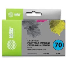 CACTUS Картридж струйный CS-C9452A №70 голуб.пигм. (130мл) для HP DJ Z3100 с чипом