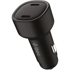 TTEC Автомобильное зарядное устройство SmartCharger Duo PD 60W Car Fast Charger USB-C+USB-C. Цвет: черный
