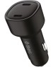 TTEC Автомобильное зарядное устройство SmartCharger Duo PD 60W Car Fast Charger USB-C+USB-C. Цвет: черный