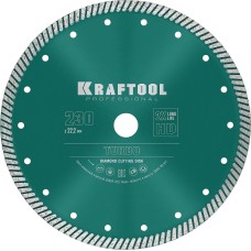 KRAFTOOL Turbo, 230 мм, (22.2 мм, 10 х 2.8 мм), сегментированный алмазный диск (36682-230)