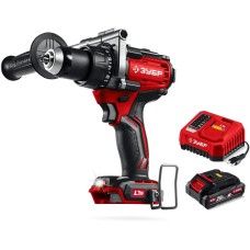 ЗУБР 20 В, 165 Н·м, 1 АКБ LMS (2 А·ч), бесщеточная дрель-шуруповерт (ДБ-165-21)