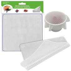MULTIDOM Крышка силиконовая для хранения продуктов, 19х19 см VL80-172