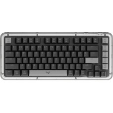 Клавиатура LOGITECH Клавиатура Amber K75M, беспроводная, USB, Bluetooth/Радиоканал, механическая, графитовый [920-013299]