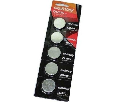 Элементы питания SMARTBUY (SBBL-2450-5B) CR2450/5B в упаковке 5шт (цена за 1шт)