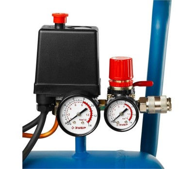 Компрессор ЗУБР ЗКПМ-240-50-1.5 240 л/мин, 50 л рессивер, 1500 Вт, воздушный