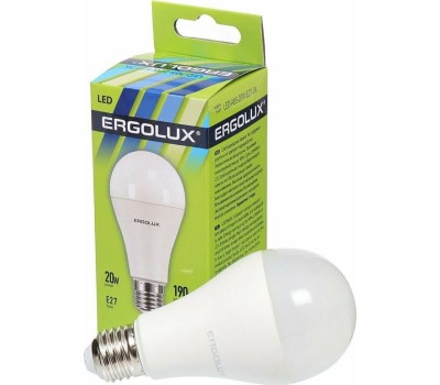Лампочка светодиодная ERGOLUX (13182) LED-A65-20W-E27-3K