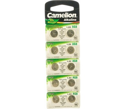 Элементы питания CAMELION (12816) AG8-BP10