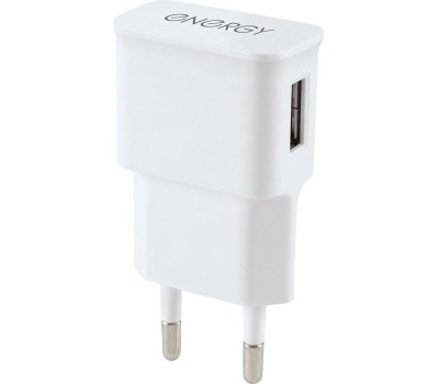 Зарядное устройсво ENERGY ET-09, 1,0А, цвет - белый