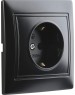 Розетка SMARTBUY (SBE-01b-16-S1-Z-c) Венера, 1-местная, черный