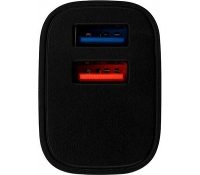 Сетевое зарядное устройство REXANT (16-0283) Сетевое зарядное устройство REXANT 2 x USB, 5V, 2.4 A, черное