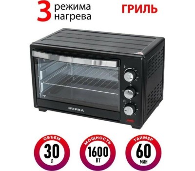 Электропечь SUPRA MTS-3001 черный