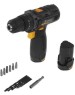 Дрель-шуруповерт ударная DEKO GCD12DU SET4 в кейсе + оснастка 13 шт, 12В, 2x2.0Ач 063-4038