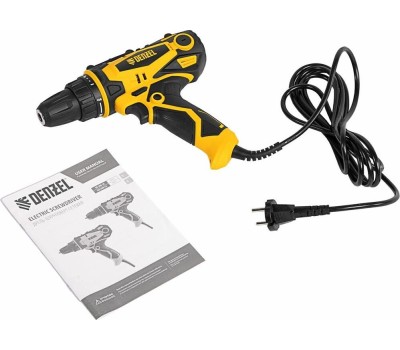 Сетевая дрель-шуруповерт DENZEL Дрель-шуруповерт сетевая SD-300-10 26201