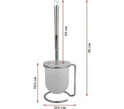 Аксессуары д/ванной комнаты UNISTOR BUSH Гарнитур для туалета с подставкой 210181