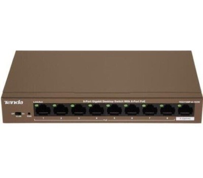 Коммутатор TENDA TEG1109P-8-102W коричневый