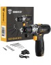 DEKO Дрель-шуруповерт GCD12DU3 SET2 FU-Li-Ion, 1.5Ач, с одним аккумулятором [063-4146]