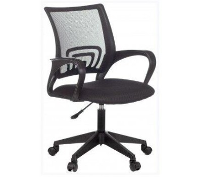 Кресло компьютерное БЮРОКРАТ Кресло CH 696, на колесиках, сетка/ткань, черный [ch 696 black]